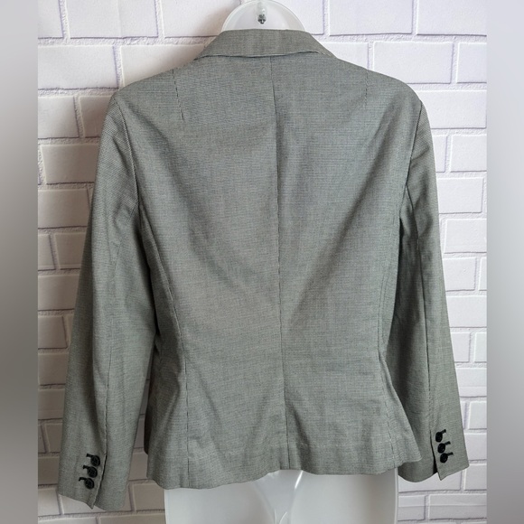 GAP Classic Houndstooth Blazer black-ivory Size 8 - Picture 2 of 12